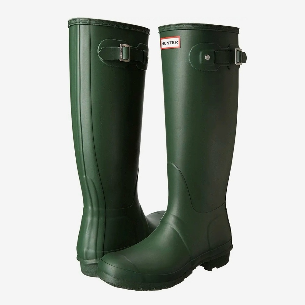 NIB Hunter Green Tall Rain Boots SZ 6